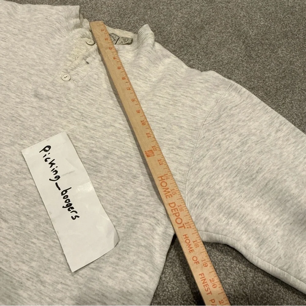 American Eagle Outfitters Vintage Henley,‎ Crewneck Sweatshirt Men’s Size Large